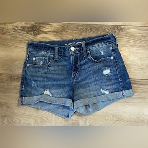 EUC OLD NAVY DISTRESSED BOYFRIEND SHORTS